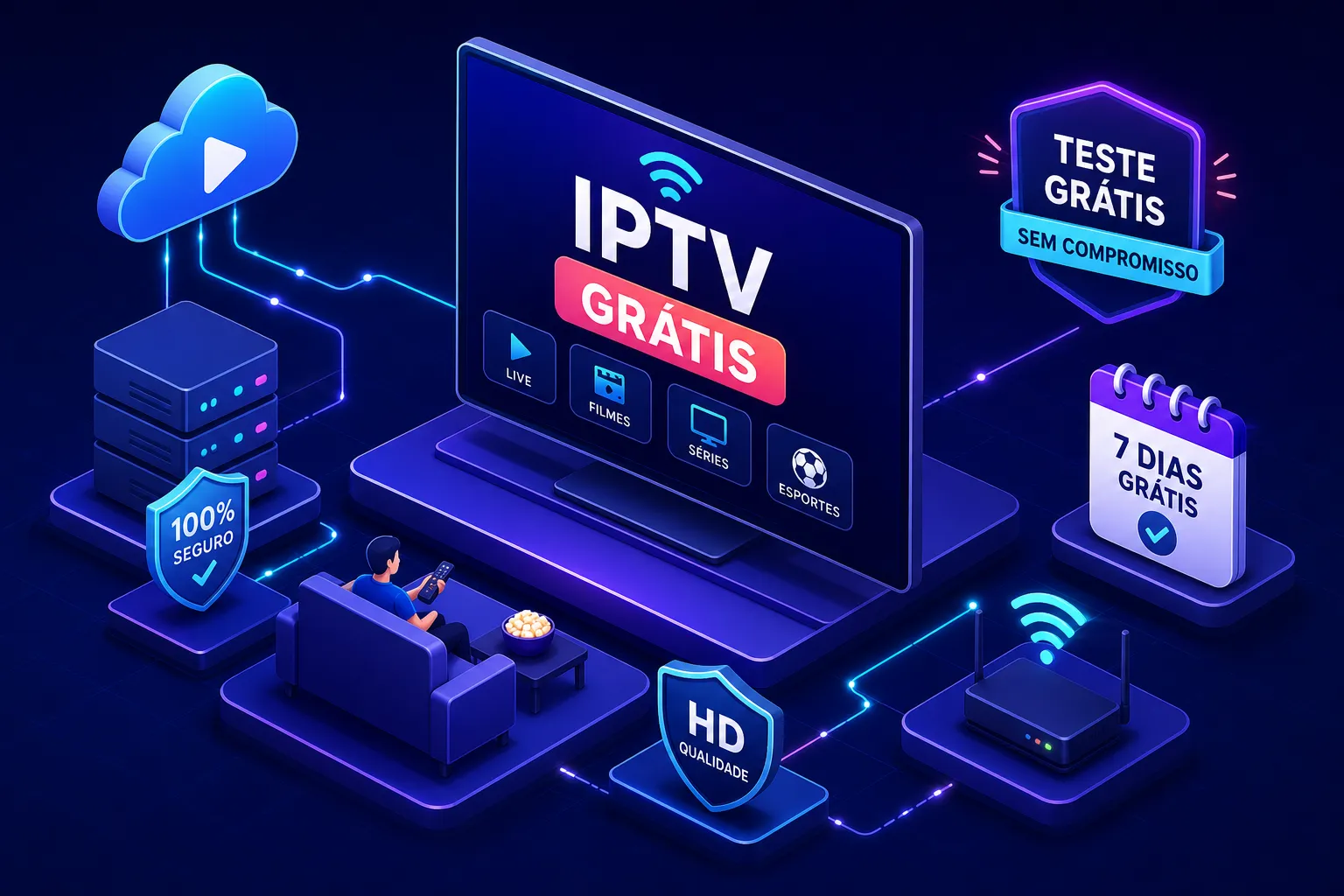 Um iptv teste gratis e não sabe qual opção é confiável, você não está sozinho. Alguns provedores somem após receber o pagamento